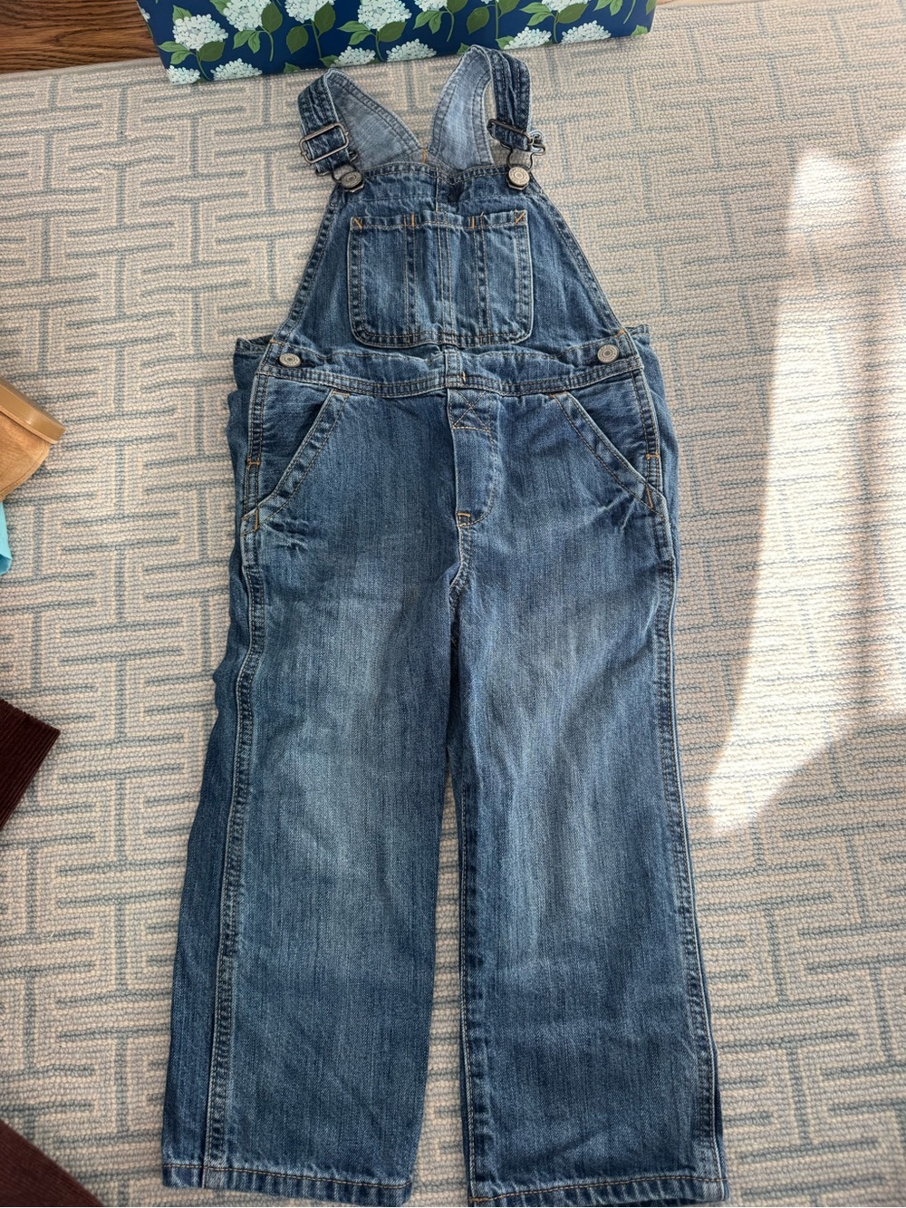 GAP kid’s  Denim Overalls in Medium Blue